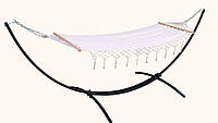 Одномісний гамак з рамою WHITE 200х80 см