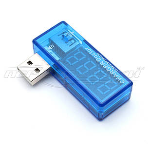 USB тестер напруги та струму (вольтметр, амперметр), кутовий, фото 3