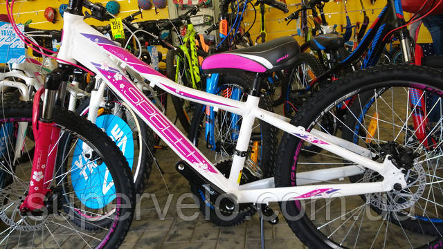 Велосипед Spelli CROSS GIRL 24" 2018 бело-розовый