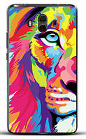 Силіконовий чохол бампер для Huawei Mate 10 з картинкою Кольоровий лев