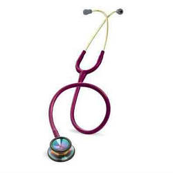 Стетоскоп Літман Классік ІІ інфант (Littmann Classic II infant), малиновий з голівкою кольору веселки, 3M™