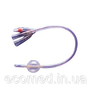 Катетер Фолея 3х ходовой, прозрачный, баллон 75 мл, размер 22, фото 1