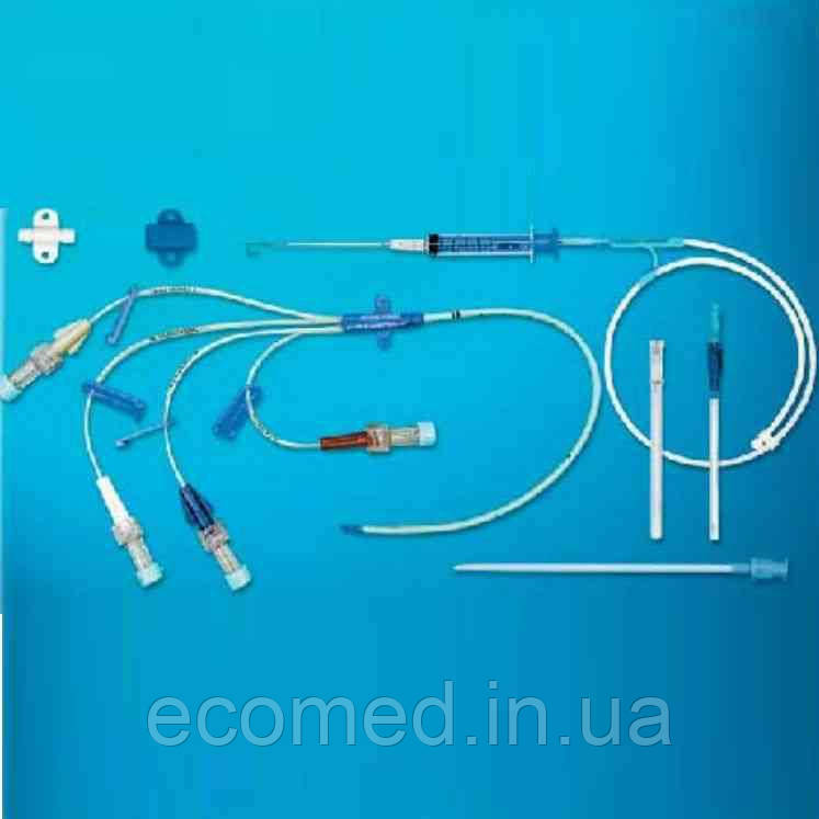 Набір для катетеризації (катетер 8.5Fr.х16 см, наконечник, ковпачки на ін'єкційних портах, провідник), фото 1