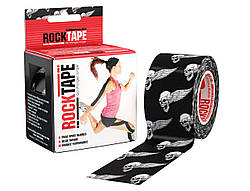 Кінезіо тейп Rock Tape Design Чорний Череп 5см*5м