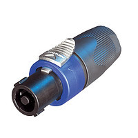 01-03-106. Штекер Speakon (СПІКОН) 4pin під кабель, корпус пластик, фото 1