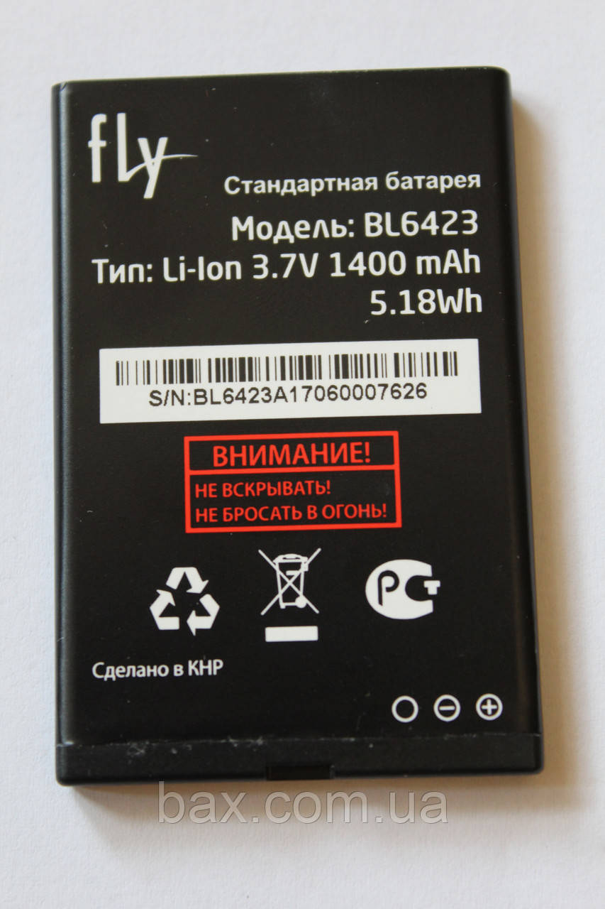 BL6423 аккумулятор для FLY FF281 оригинал (ID#698287365), цена: 155 ?,  купить на Prom.ua