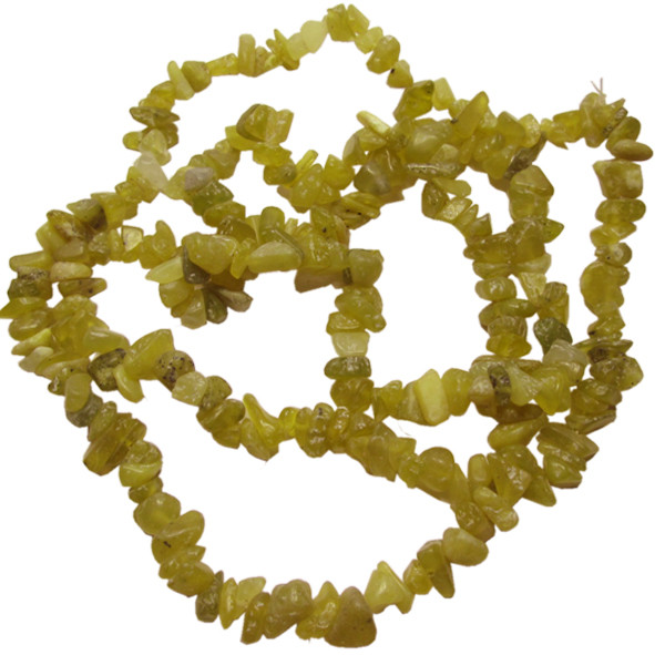 Намистини Нефрит Грушевий, Крихта Дрібна, Розмір 4-9*2-5мм, близько 85 см нитка, Фурнітура для Біжутерії, фото 1