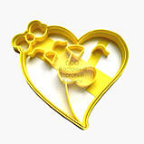 3D-форми для пряників — Вирубка "Два Сердечка", фото 7