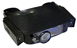 Лупа бінокулярна MG81007 з підсвічуванням, 1,8 Х 2,3 Х 3,7 Х 4,8 Х