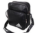 Спортивна сумка зі штучної шкіри sport303576 чорна, фото 3
