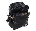 Спортивна сумка зі штучної шкіри sport303635 чорна, фото 5