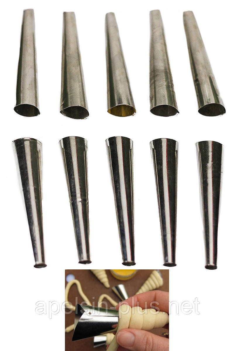 Форма для випікання Конуси кондитерські 13,2 см паковання 10 штук, фото 1