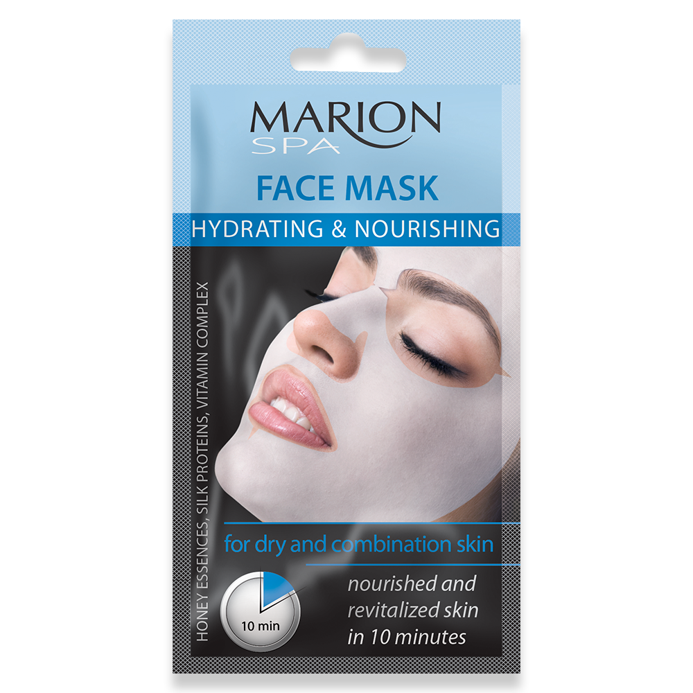 ЗВОЛОЖУВАЛЬНО-ЖИВИЛЬНА МАСКА ДЛЯ ОБЛИЧЧЯ 4109003 56.99 грн MARION FACE MASK HYDRATING & NOURISHING 15 мл