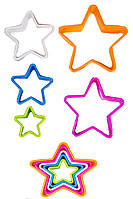 Вирубка пластикова Зірки набір із 5 форм