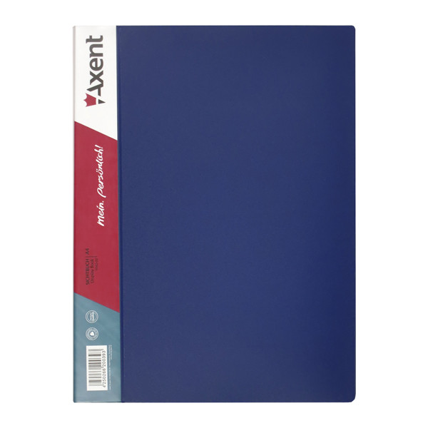 Папка на 40 файлів А4 пластикова Axent 1040 дисплей-книга синя