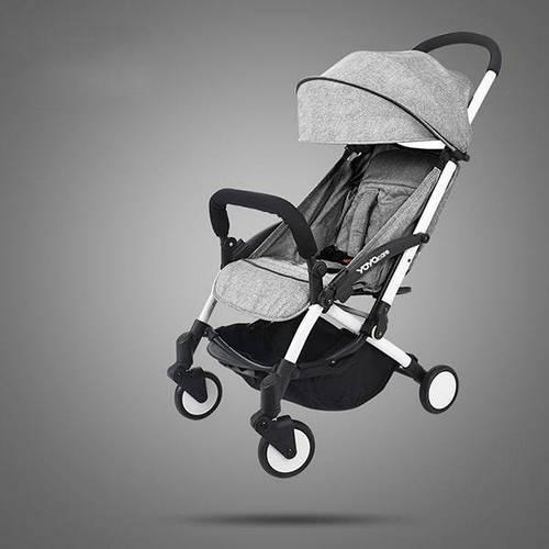 Yoya Care Wide Grey Сіра Прогулянкова дитяча коляска Біла рама ...