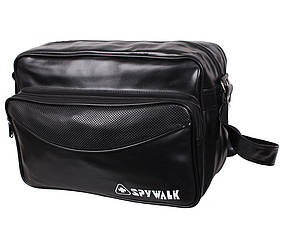 Спортивна сумка зі штучної шкіри sport303120 чорна
