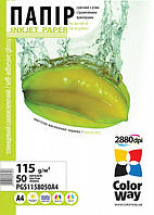 Фотобумага ColorWay самоклеющаяся глянцевая 115 г/п (80), A4, 50л