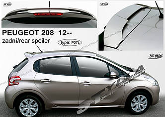 Спойлер Peugeot 208 тюнінг козирок