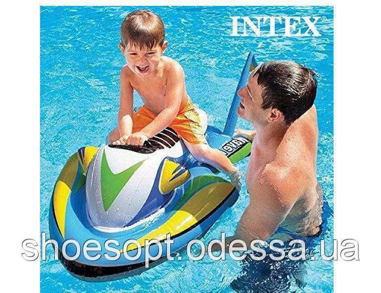 Надувний пліт Скутер із ручкою Intex 117х77 см від 3 років