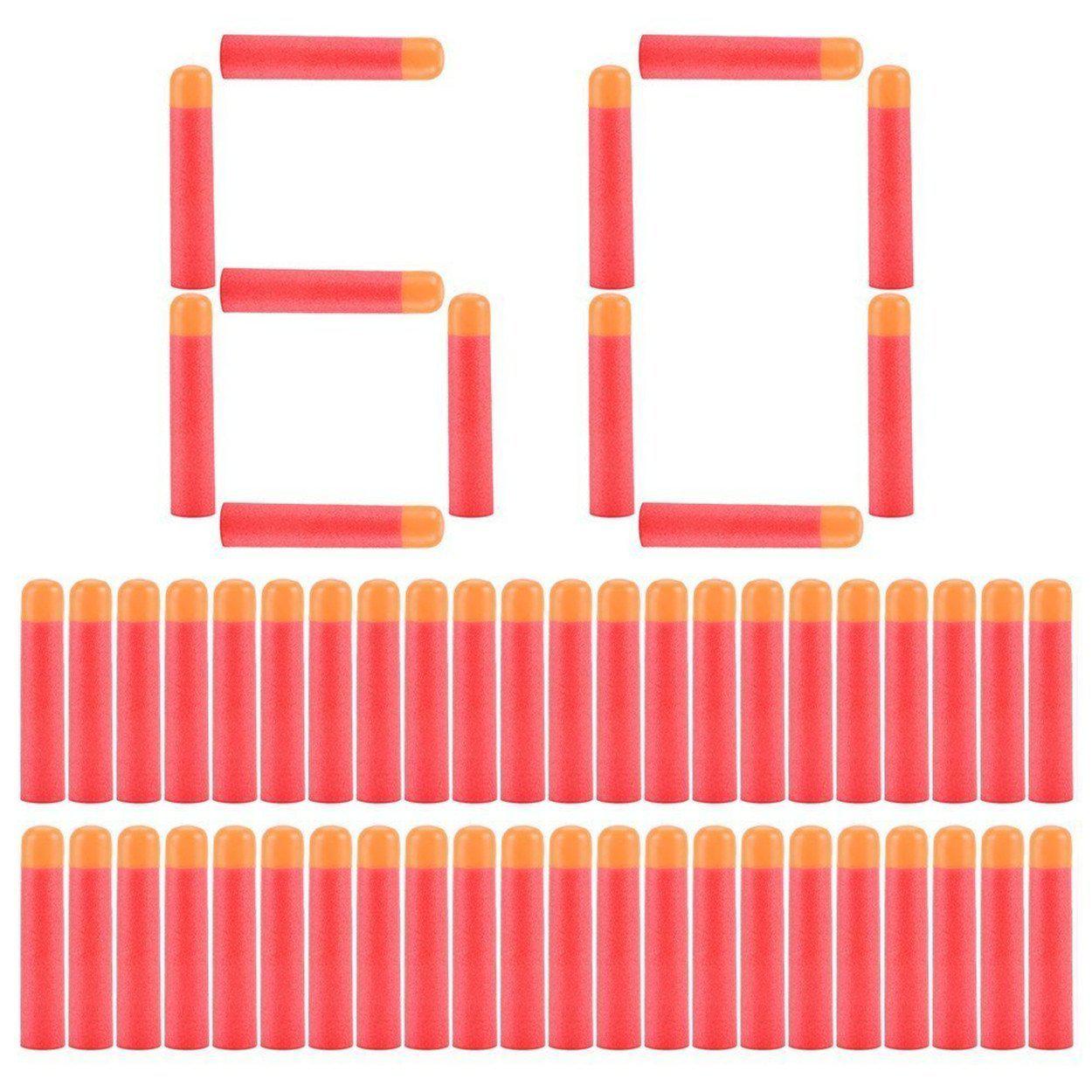 Набір з 60 стріл (м'які кулі) для іграшкової зброї Nerf Mega (Мега), фото 1