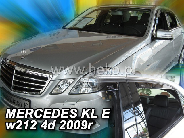 Дефлектори вікон (вітровики) Mercedes E-klasse 212 2009r. →(+OT) sedan 4шт (Heko)