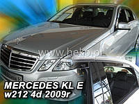 Дефлектори вікон (вітровики) Mercedes E-klasse 212 2009r. (+OT) sedan 4шт (Heko)