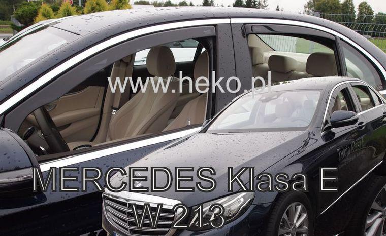 Дефлектори вікон (вітровики) Mercedes E-Class W213 2016+ (вставні, 4 шт.) (HEKO)