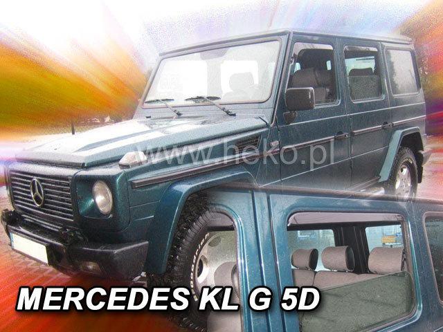 Дефлектори вікон (вітровики) Mercedes G-Class 1990-2017 (вставні, 4 шт.) (HEKO)