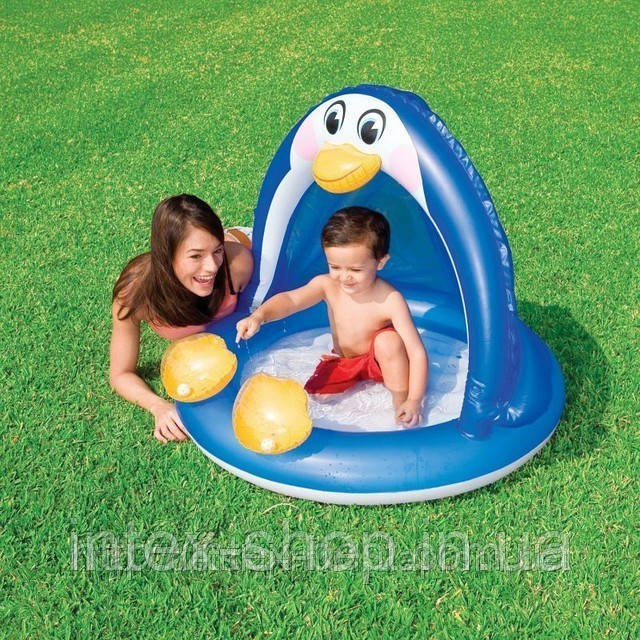Дитячий надувний басейн Intex 57418 «Пінгвін»