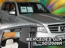 Дефлектори вікон (вітровики) Mercedes GLK 2009 - 4шт (Heko)