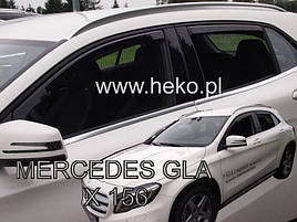 Дефлектори вікон (вітровики) Mercedes Gla-class (x156) 2013 - 4шт (Heko)