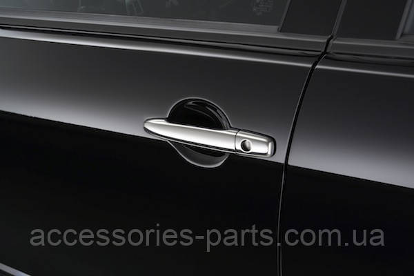 Накладки на дверні ручки хром Mitsubishi Lancer Mitsubishi Outlander Нові Оригінальні, фото 1