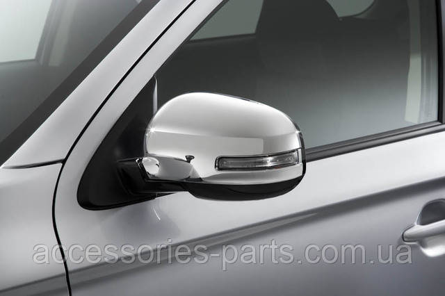 Накладки на бічні дзеркала Хром Mitsubishi Outlander Нові Оригінальні, фото 1