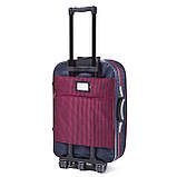 Чемодан дорожній Suitcase 801С середній синьо-червоний, фото 2