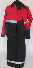 Костюм "СПЕЦ ПЛЮС" (чорний з червоним). Спецодяг.