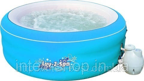 Аеромасажний міні басейн СПА Lay-Z-Spa Bestway 54100 (206х71 см) колір блакитний