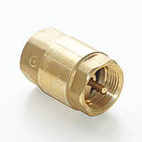 Клапан зворотний кульовий латунний різьбовий GENEBRE тип 3121 Ду15 Ру25, фото 2