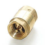 Клапан зворотний кульовий латунний різьбовий GENEBRE тип 3121 Ду15 Ру25, фото 7