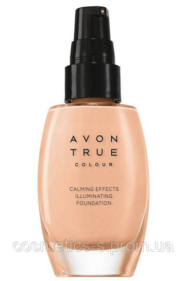 Тональний крем для обличчя "Спокійне сяйво", Avon True Colour, колір Ivory, Слонова кістка, 66759
