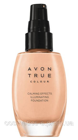Тональний матуючий крем для обличчя "Спокійне сяйво", Avon True Colour, Nude,натуральний, 67010