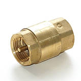 Клапан зворотний кульовий латунний різьбовий GENEBRE тип 3121 Ду20 Ру25, фото 6
