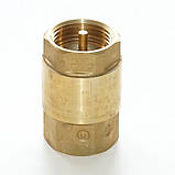 Клапан зворотний кульовий латунний різьбовий GENEBRE тип 3121 Ду20 Ру25, фото 8