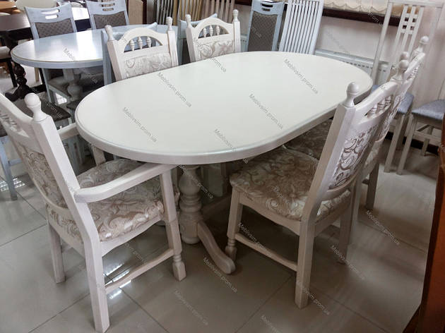 Стіл кухонний овальний Гірне 4 колір пірті GOOD WOOD Рускополянский Меблевий Комбінат Явір, фото 1