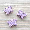 Намистина Метелик (лаванда) силіконова, фото 2