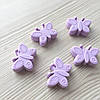 Намистина Метелик (лаванда) силіконова, фото 3