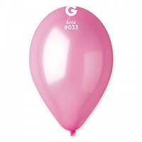 Воздушные шары латексные, розовый металлик 30 см.