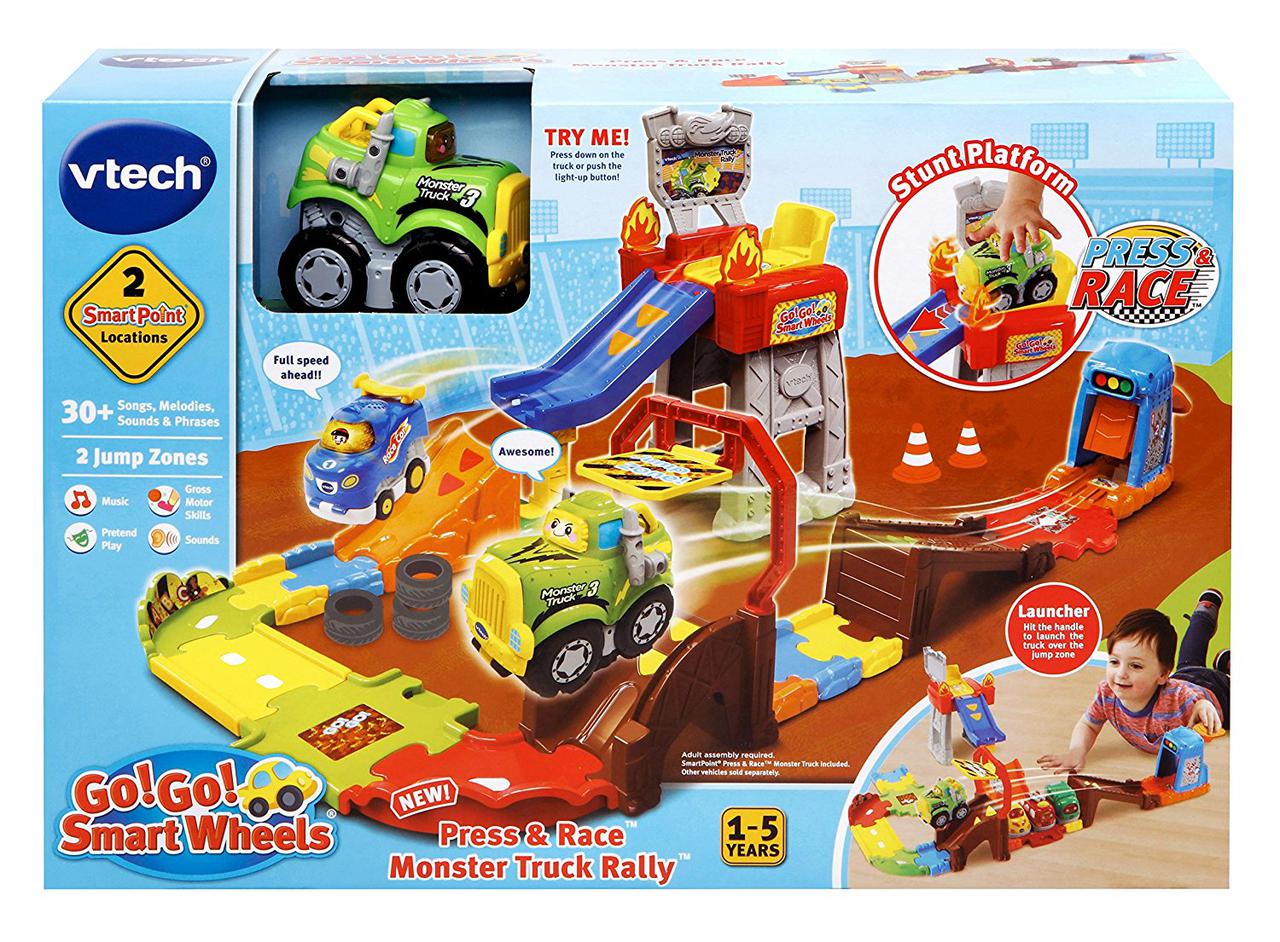 VTech Go! Go! Детский трек Ралли Монстр трак Smart Wheels Press & Race Monster Truck Rally витеч 80-503700 - фото 5 - id-p699010445