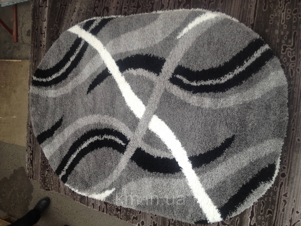 КИЛИМИ З ВИСОКИМ ВОРСОМ FERST SHAGGY 4735 СІРИЙ, фото 1