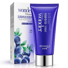 Очищаюче молочко для вмивання з екстрактом чорниці анти акне BIOAQUA Blueberry Cleanser (100мл)